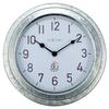 Nextime Poppy Galvanised Colour Wall Clock - 22cm