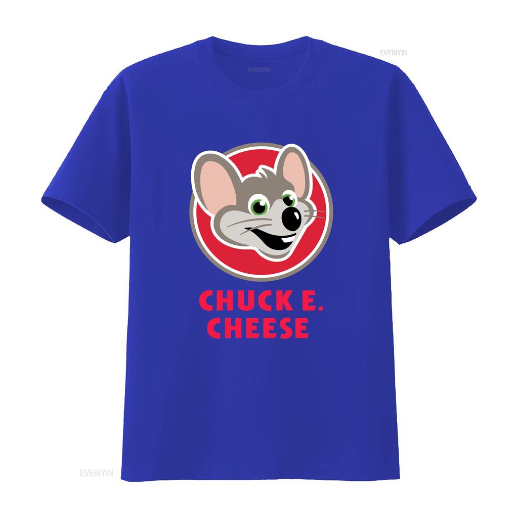 Chuck E Cheese Restaurant Mens Black T Shirt Size S 5XL Cute Mouse Design vintage Washed designer clothes Stretched streetwear