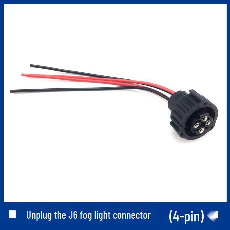 Compatible Headlight, Turn Signal, Fog & Tail Light Socket with Car Sticker for FAW Jiefang J6P