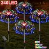 Solar Firework Dandelion Lights: Multi-Color, Eight Modes, Remote Controlled for Courtyard Landscapes
