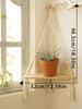 Makramee Hängeregal Boho Wandbehang Handgefertigte Seile Rustikales Holz Schweberegal Hängende Ecke Wandregal Schlafzimmer Dekoration Geschenke
