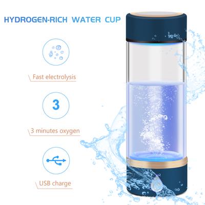 420ml Portable Hydrogen-Rich Water Generator Bottle Rechargeable Hydrogen Water Bottle Glass Cup