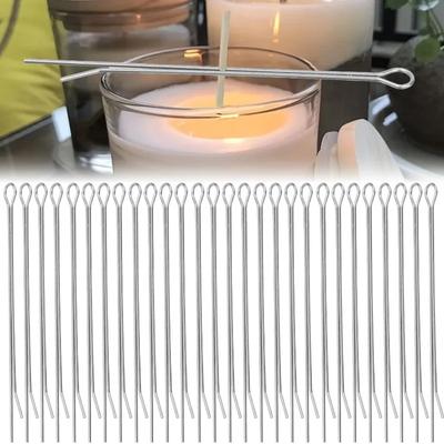 5PCS Candle Wick Holder Clip Wick Fixer Stainless Steel Holders for DIY Handmade Candle Making Metal Wick Centering Install Tool