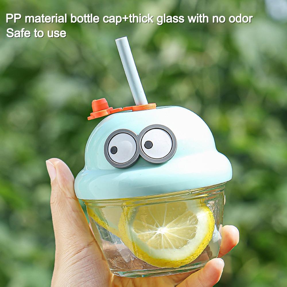 

210ml Travel Drink Bottle Bottle Cartoon Cup Cute Straw Cup Gym жовтий