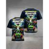 3D Printed Cartoon Truck Print Children's Clothing Outdoor Kids T-Shirt Top for Boys and Girls