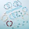 24-Grid Ocean Style Polymer Clay Seashell Set for DIY Beaded Bracelets & Necklaces