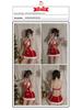 Festive Velvet Role-Play Lingerie Set: Cross-Border Sexy Christmas and New Year Red Nightgown