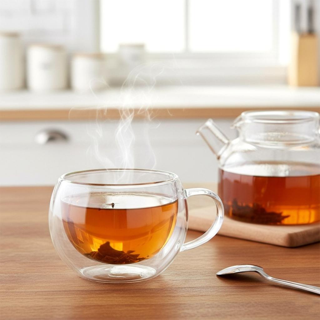 THERMAL GLASSES 2pcs 280ml DOUBLE WALL FOR COFFEE TEA 139818