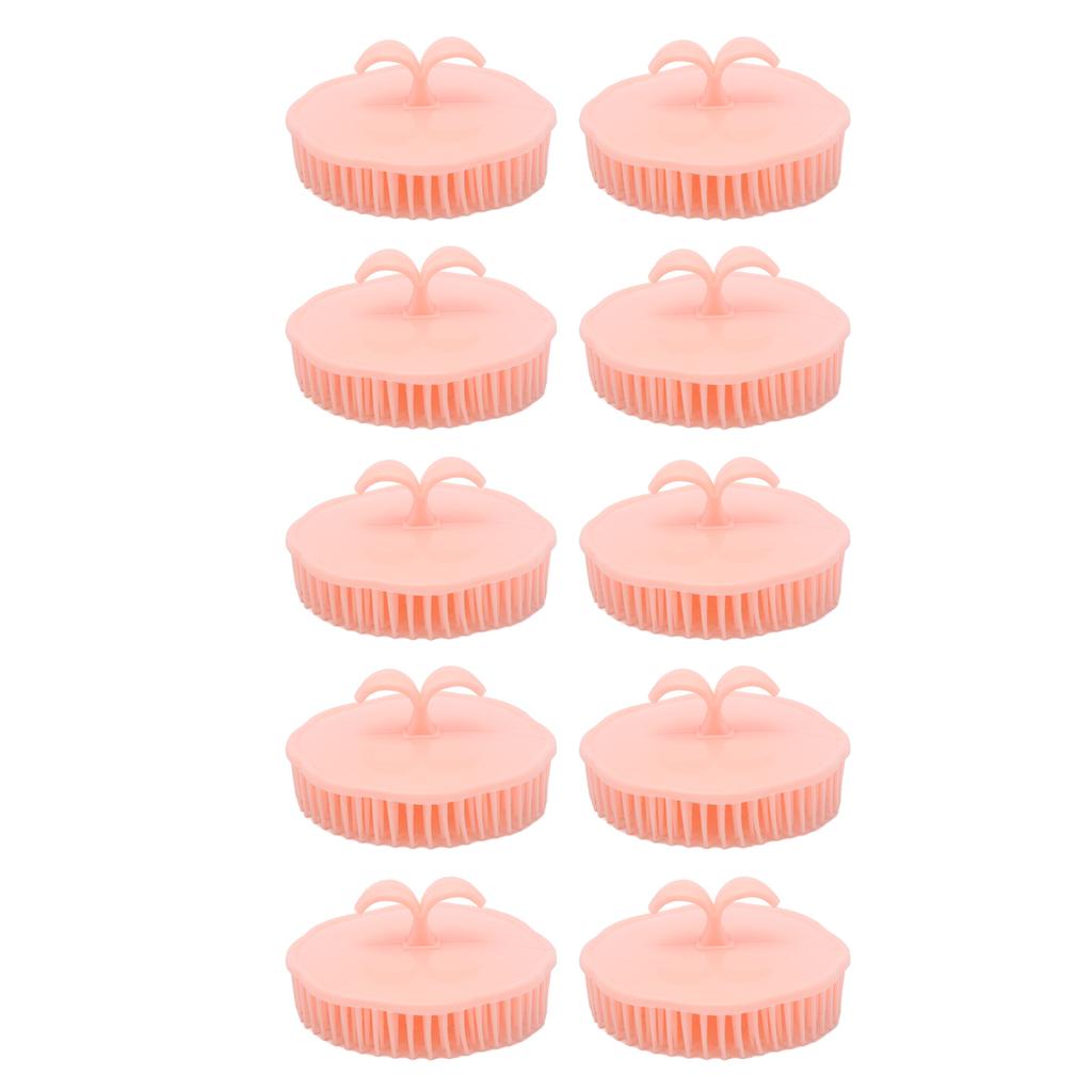 10pcs Resin Scalp Massager Scrubber Men Women Wet Dry Dandruff Removal Shampoo Brush for Hair Care