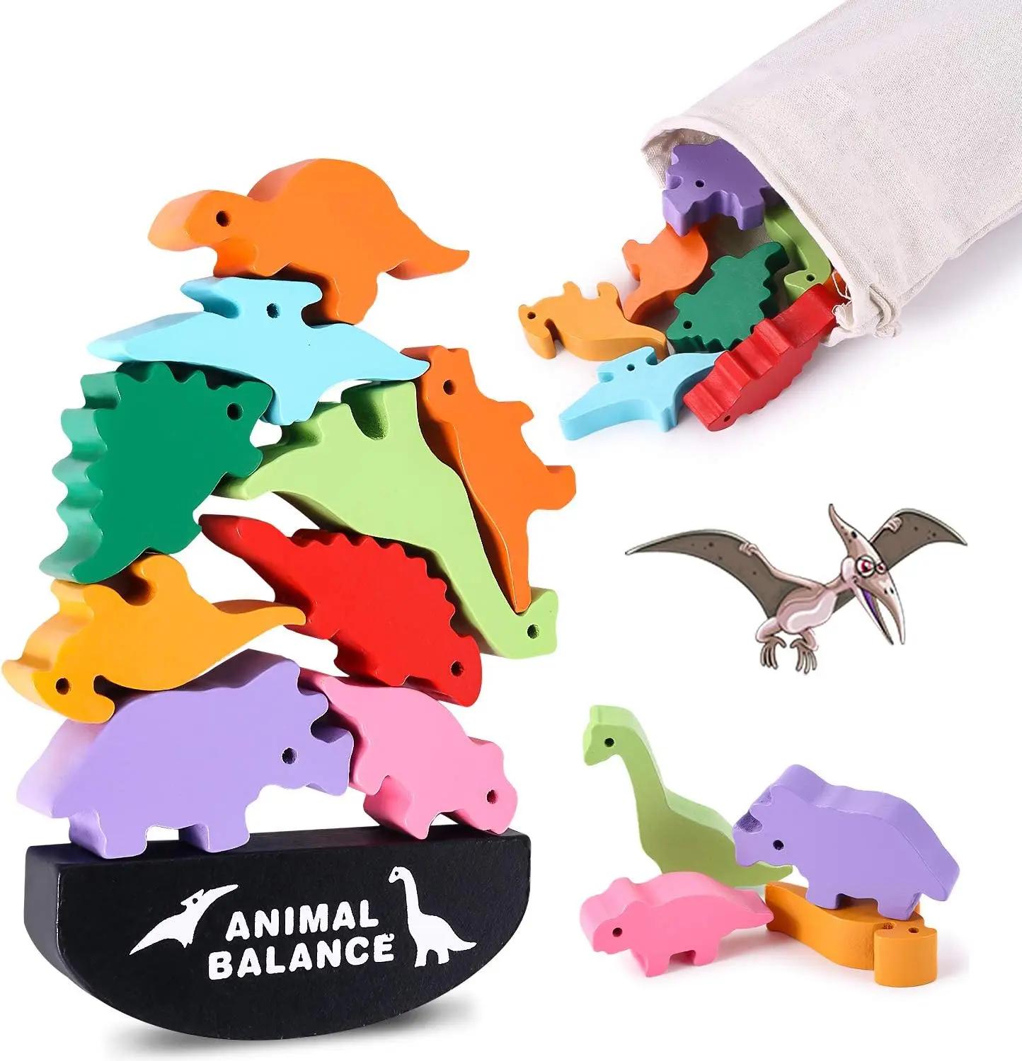 

Dinosaur Toy Wooden Stacking Game: Challenging Banlance Game - Develop Concentration Coordination Problemsoving Skills for Kids United States