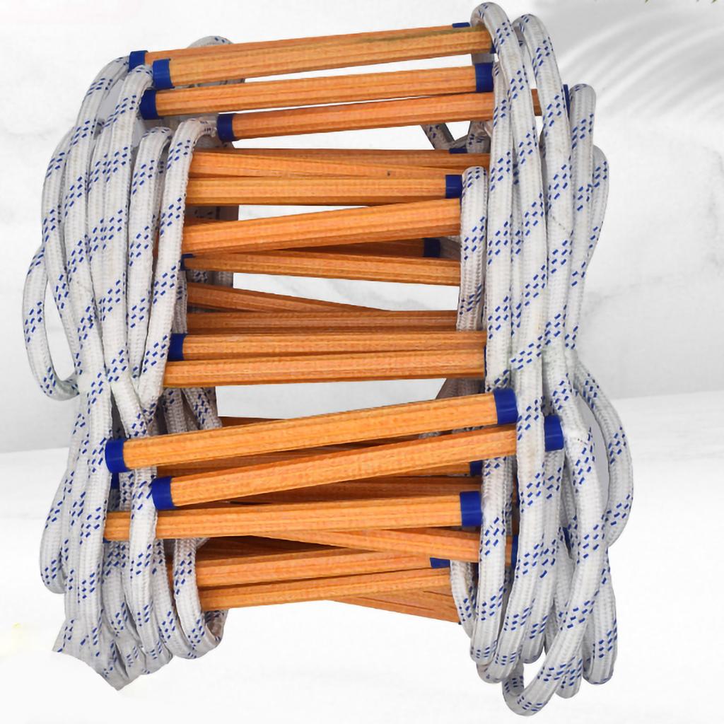 Emergency Fire Escape Rope Ladder Outdoor Rescue Training Resin Climbing Insulated Aerial Work Ladder