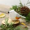 Handmade Carving Wooden Bird Figurine Small Cute Sparrow Bird Statue Home Decor Figurine Art Decoration Miniature Birds Model