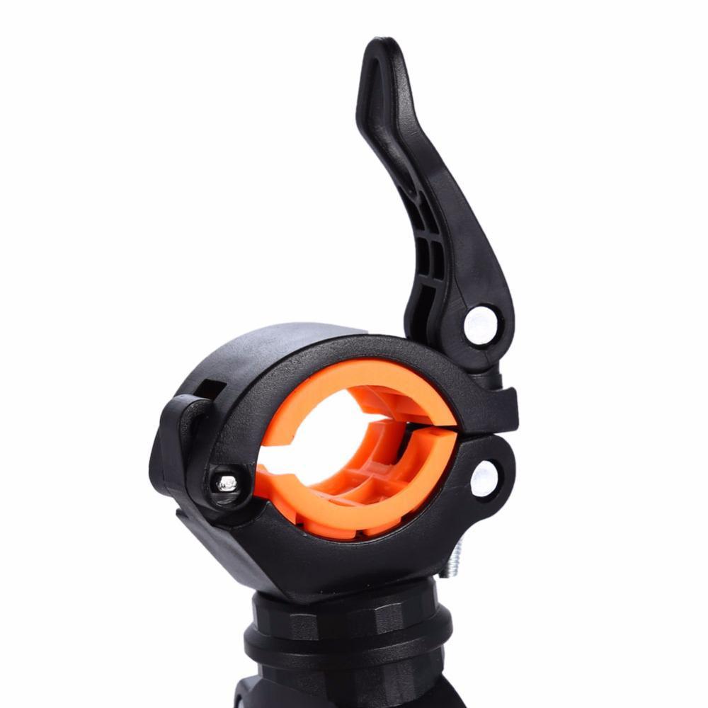 Παγκόσμια Βάση Στήριξης Φακού Ποδηλάτου LED Φως Φακός Βάση Στήριξης 360 Περιστροφή Κλιπ Ποδηλασίας