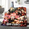 Spy x Family Anime Print Flannel Blanket High Quality Warm Comfortable Cover for All Seasons Perfect for Gifts Home Decor