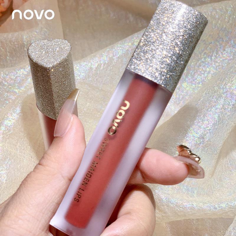 NEUER Air Lip Glaze: Samtmatter wasserfester Lippenstift, Lang anhaltend, Nicht verblassend, Nicht klebrig, Studentenfreundlich, No-Makeup-Look, Aufhellend.