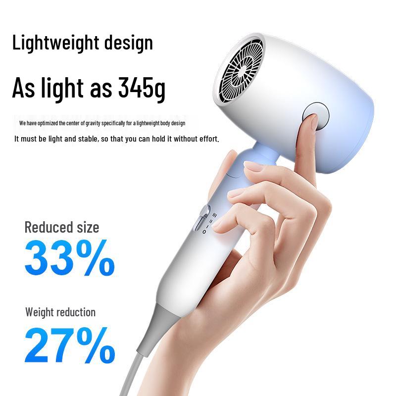 Youteng Portable Folding Hair Dryer: High Air Volume, Ideal for Dorms & Hotels