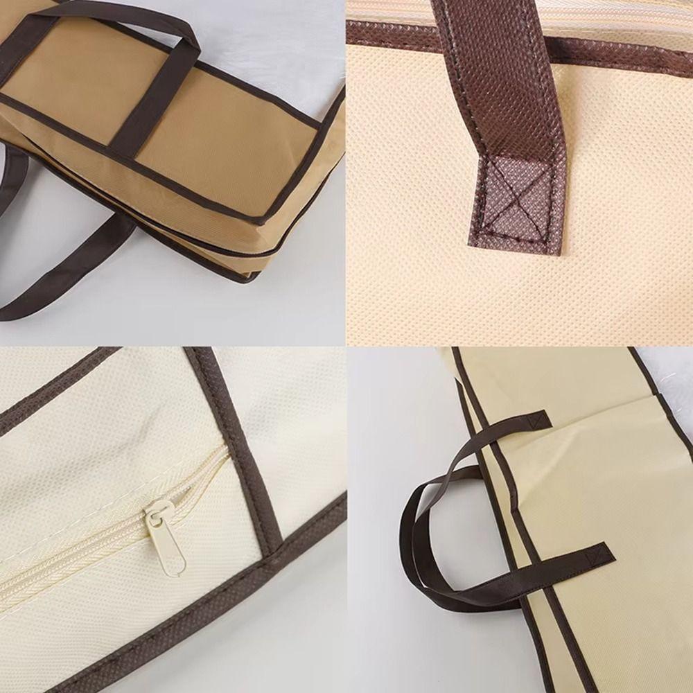 With Zipper Pillow Storage Bag Non-woven Tote Bag for Storing Pillows and Blankets