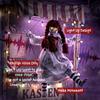 80 Cm Halloween Animated Hanging Creepy Girl On Swing Decoration Kicking Legs Sound And Touch Activated