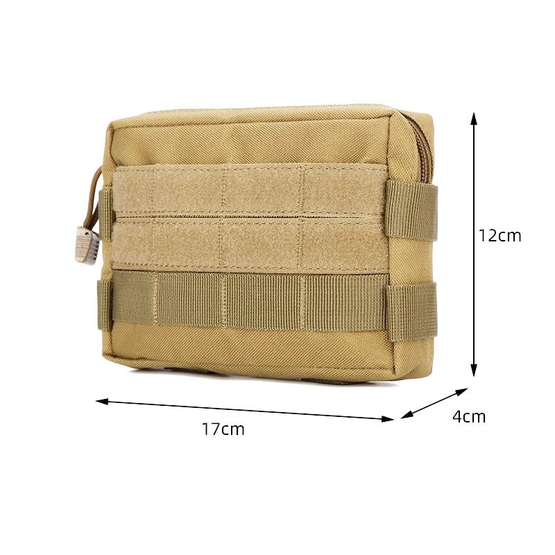 Pouch EDC Tool Storage Kit with Molle System Multifunctional Mobile Phone Case Bag for Hunting Exploration Hike
