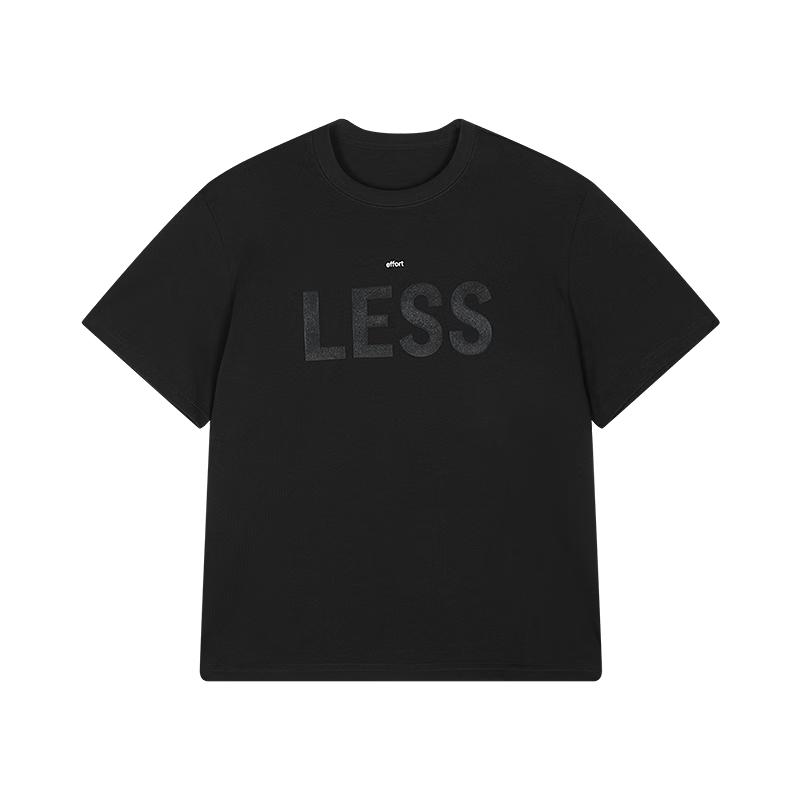 LESSLESS 2026 Spring Cotton Loose Fit Round Neck T-shirt L