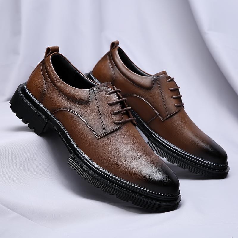 New men's formal leather shoes Fashionable minimalist design Wedding Outdoor Party work Office  Leisure business men's shoes