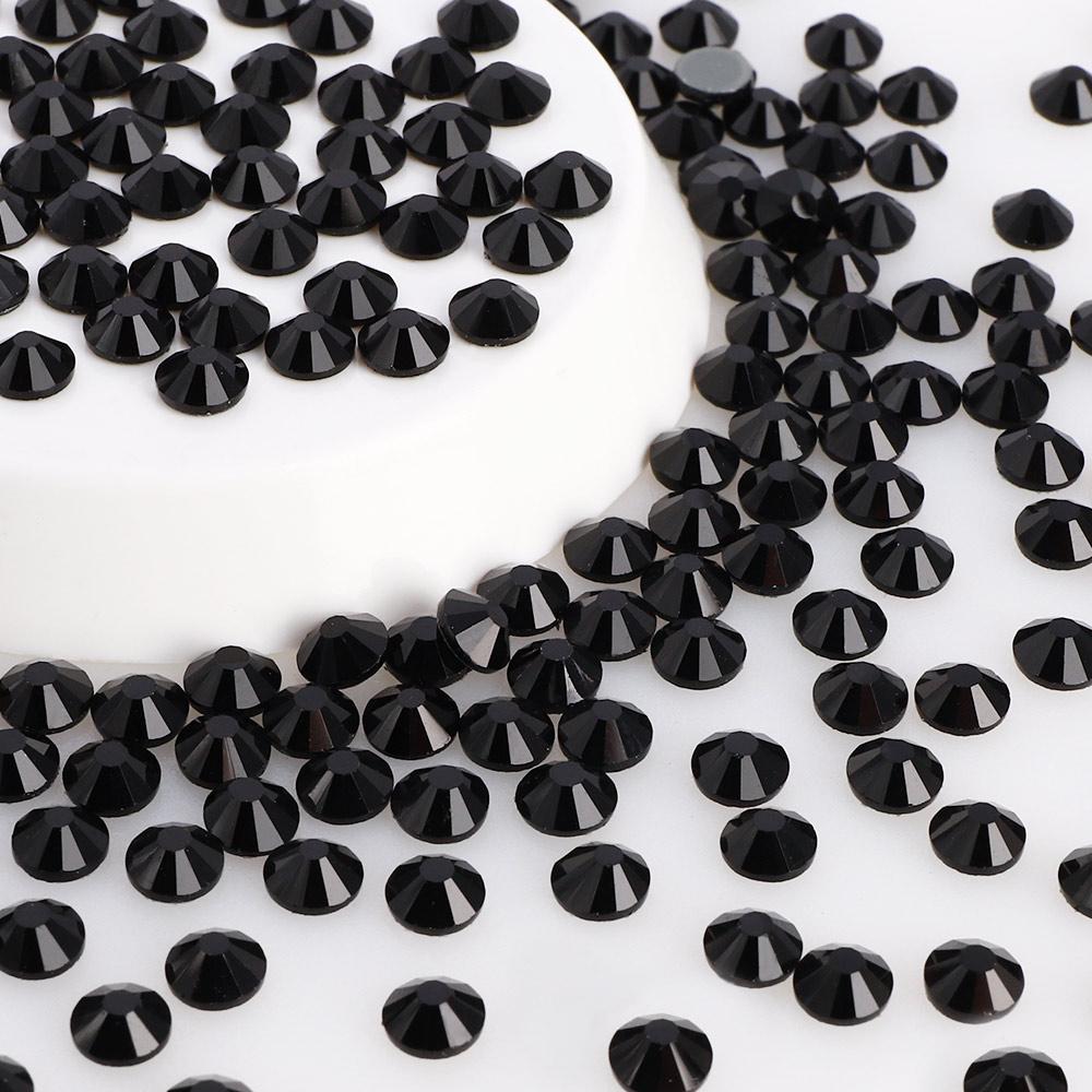 QIYI  Glass Flatback Round Rhinestones 2058 12 Facets Hotfix Bulk Rhinestone for  Shoes Garment  Nail Art Craft