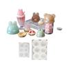 Silicone Mold UV Resin Mold Lolipop CoroCoro Animal Bear Rabbit Yurei Cute Clay 3D Deco Parts Keychain CoroCoro Animal (Small Size)