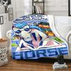 Twelve Chinese Zodiac Signs Pattern Printing Manta Sofa Bed Cover Soft  Blanket Plaid Soft Warm Flannel Throw Blankets Fans Gif