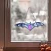 Fledermaus Fensterhängeornament Acryl Wandkunst mit Metallketten Bunte Vielseitige Willkommensschilder