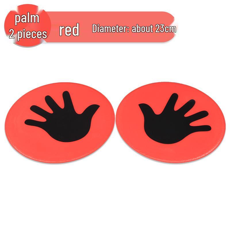 23cm Runde Sensorische Trainingsmatte für den Kindergarten - Lustige Flache Markierscheibe für Handflächen & Fußsohlen