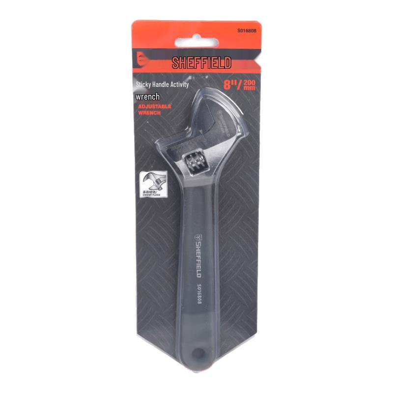 SHEFFIELD 8-inch Wide-Opening Adjustable Wrench 8 inch