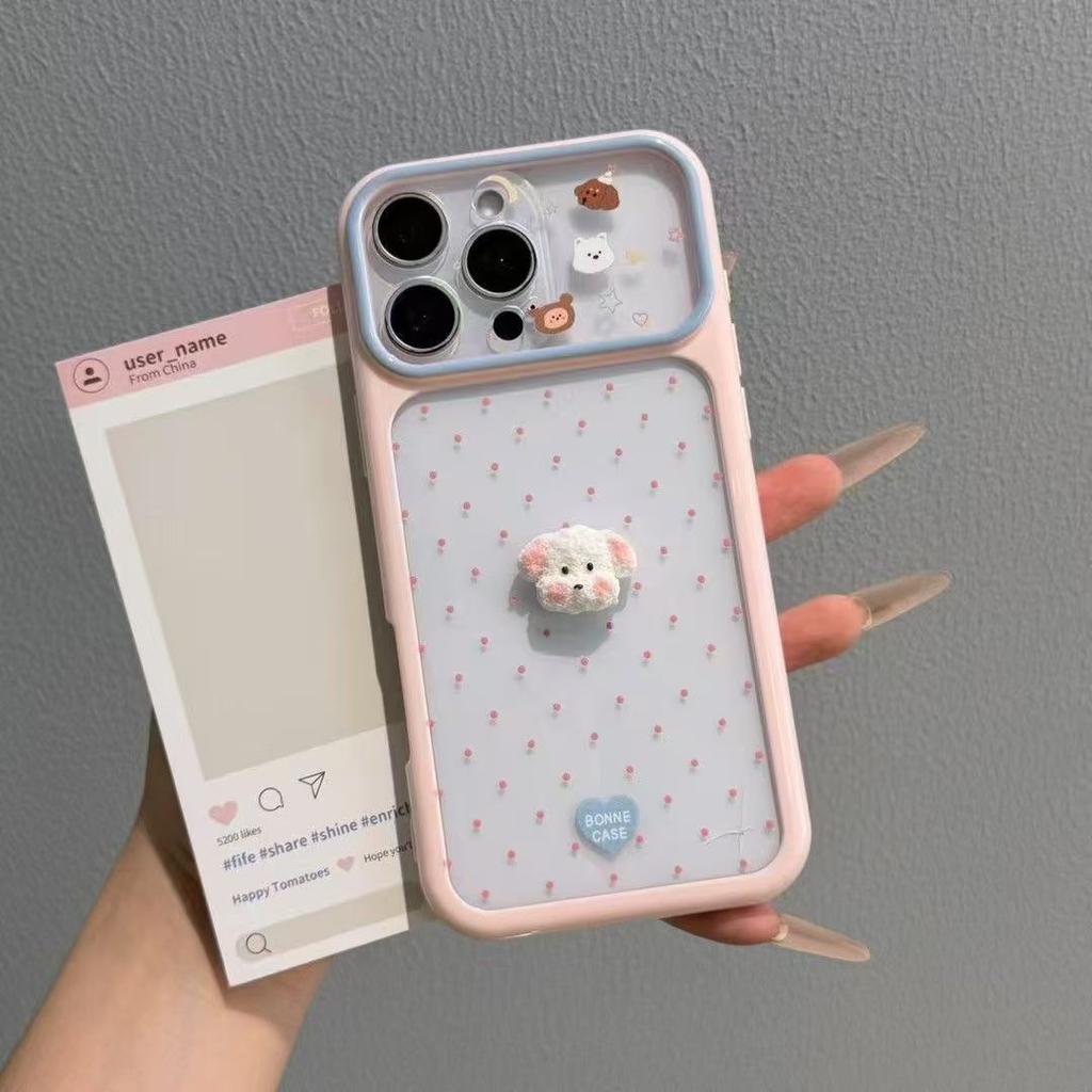 Color Starry Sky Shell Polka Dot Three-dimensional Puppy Apple 11 Mobile Phone Case New 11/11PRO/11/11/11 Case