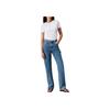 Calvin Klein Jeans Slim Fit Ribbed Cotton Crew Neck Short Sleeve T-Shirt Women Tops Bright-White J20J223552-YAF