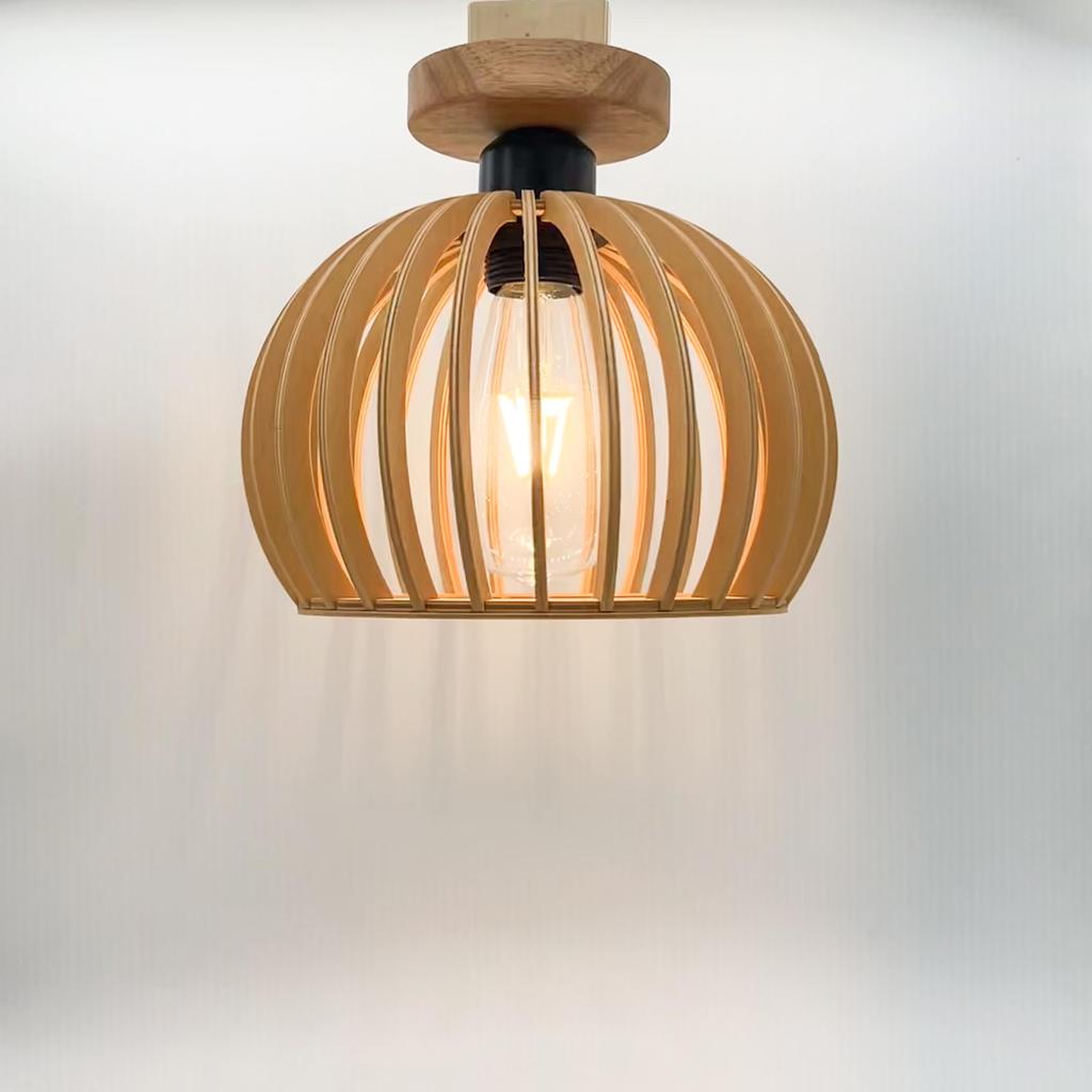 KY LEE ceiling stylish dining room single light cute interior lighting for living ceiling LED solid wood Japanese-style lamp, light, fixture, simple,