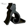 Stable Phone Support Cute Cat Stand Curled Tail Kitty Desk Holder for Cell Black Dock Tablet, 3D Printed Universal Stand Office Bedroom, Gift Lovers