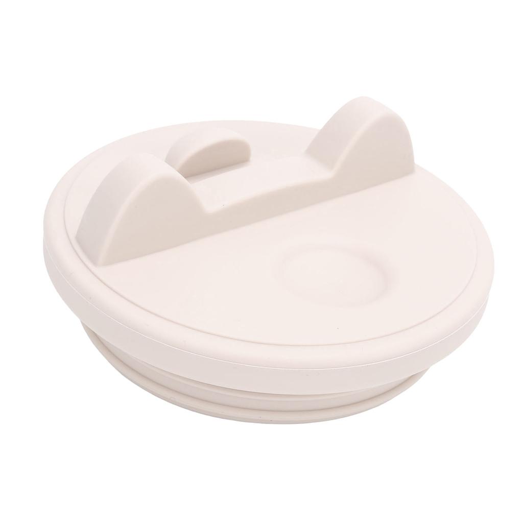 Water Cup Lid Cat Ear Shape Phone Holder Silicone Spill Proof Cover for 40oz Tumbler Cup Skin Color