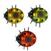 Solar LED Garden Ladybugs Wall Art with Waterproof Metal Design for Outdoor Use On Fences Patios and Garden Spaces
