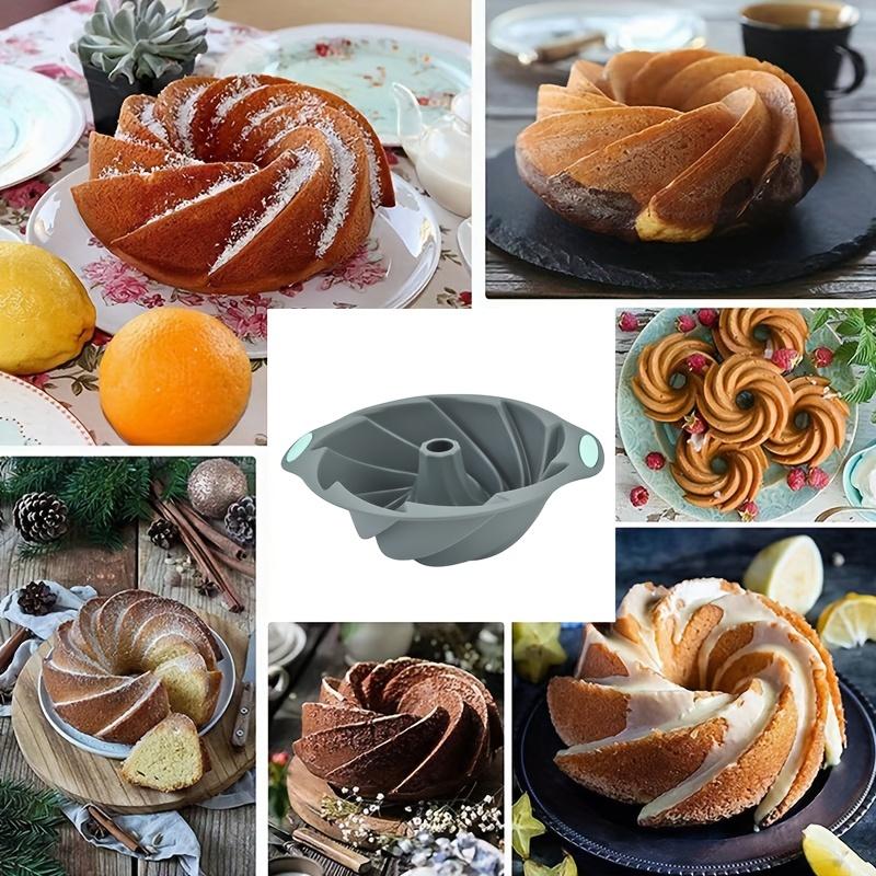 Silicone Charlotte Cake Pan Reusable Mold Fluted Cake Pan Nonstick Round Molds for Shortcake Cheesecake Tool Kitchen Supplie New