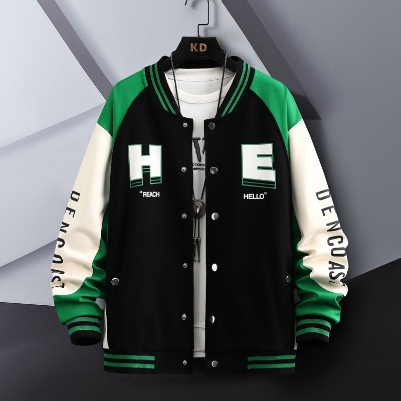 INS Hip Hop Casual Baseball Coat Slim Fit Unisex Baseball Uniform Bomber Jackets For Men's 2023 Youth Trend College Wear Autumn