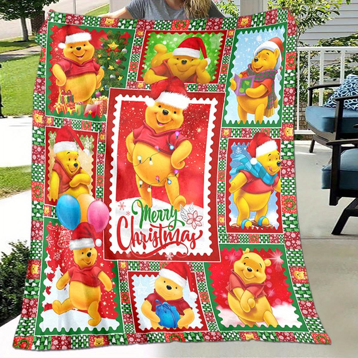 1pc Winnie The Pooh Printing for All Season, Cartoon, Office, Lunch Rest, Camping Talk, Car, Multifunctional Gift 130cmx150cm