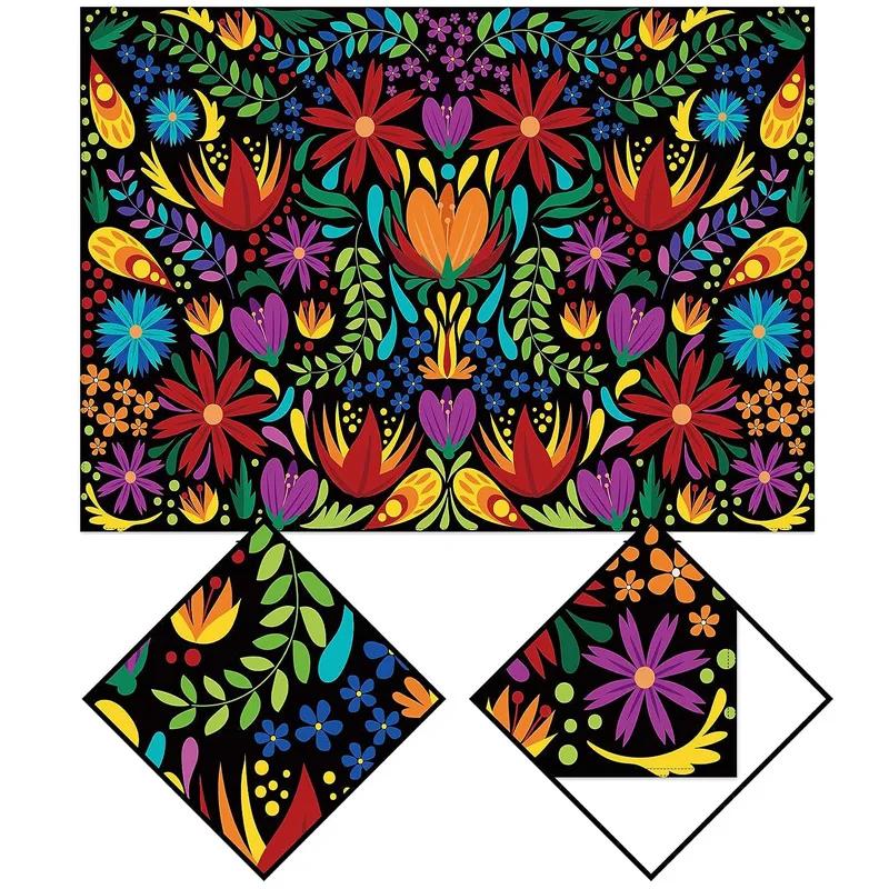 Mexico Day of The Dead Rectangle Tablecloth for Table Decor Reusable Kitchen Dining Tablecloth Day of The Dead Decorations