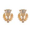 Lightweight Crown Earrings Rhinestones Decoration Elegant Designs Ear Studs Accessories for Daily Use Event