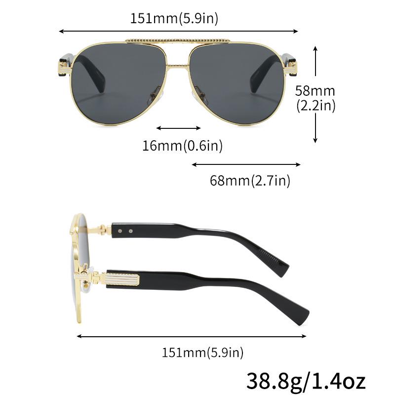 2025 Aviator Frog Mirror Fashion Sunglasses - High-End Feel