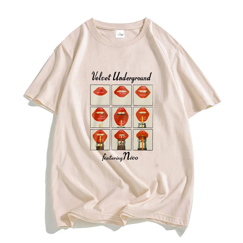 The Velvet Underground Rockband T-Shirts MÄNNER Hübsche Grunge T-Shirts Hochwertige T-Shirts Vier Jahreszeiten Reguläres T-Shirt