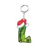 Santa 2D Flat Acrylic Christmas Tree Hanging Decoration Sports Car Decoration Flat Decoration Pendant