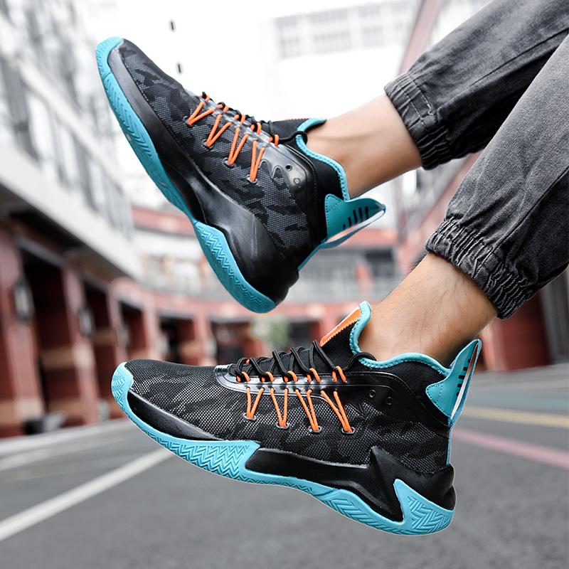 Hot Sales Youth Fashion Basketball Shoes Personalized Student Outdoor Fitness Casual Shoes Men Anti Slip Wear-resistant Sneakers