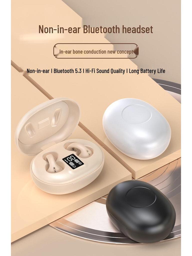 E100 Wireless Air Conduction Sport Earphones with Smart Display