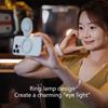 Rechargeable Magnetic LED Phone Light Multiple Brightness Level for Social Media Content Creators Video Calls Streaming