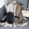 Star Cotton and Linen Scarf Women's Office Air Conditioner Shawl Niche Many Use Warm Outside with Sweet Silk Scarf Scarf