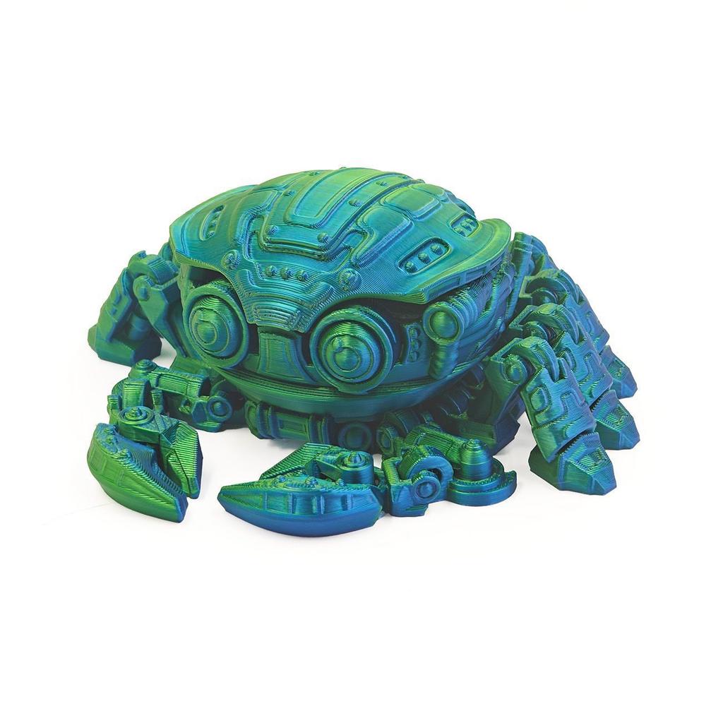 14CM 3D Printed Mechanical Crab Model Movable Joints Novelty Desk Decor Anti Stress Toy Miniature Collectible Birthday Gift